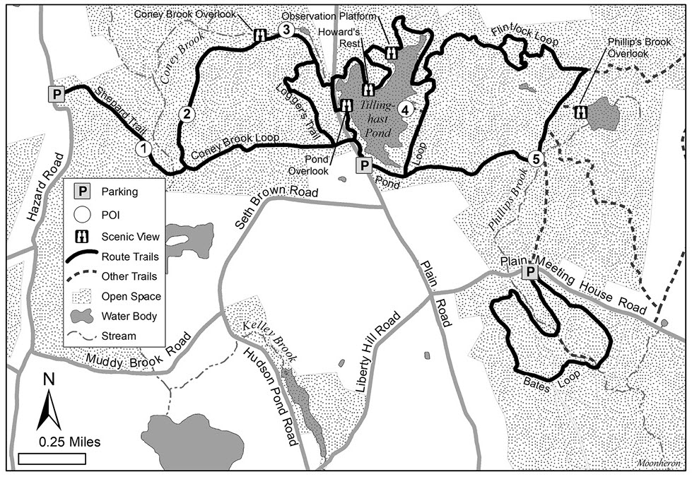 Map of Tillinghurst Pond Management Area